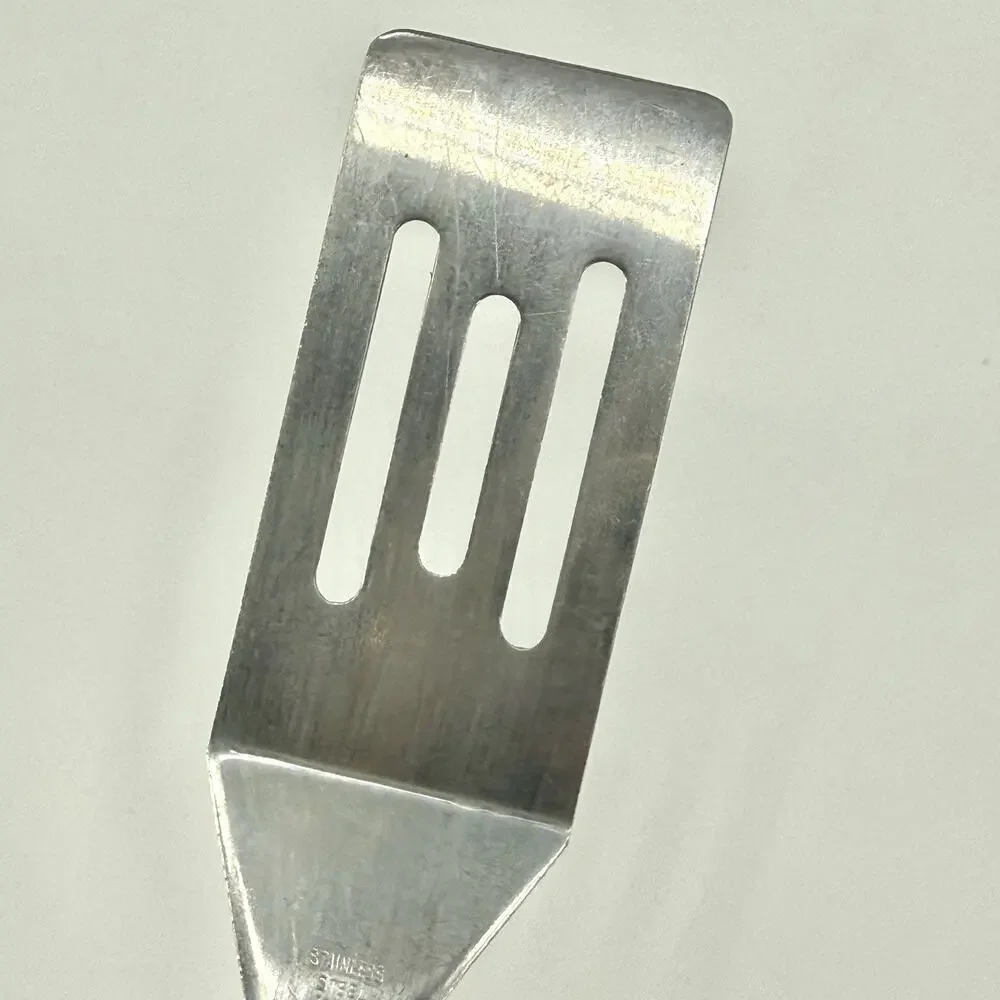 Mini 8 inch Spatula Stainless Steel Made In Japan Wooden Handle Vintage